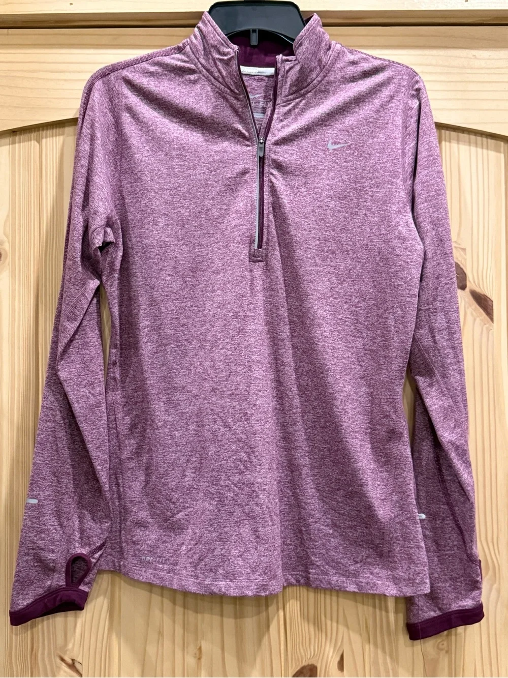Nike Heathered Mauve Pink Women’s Quarter-Zip Pullover